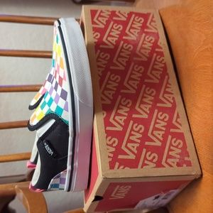 Final price. Vans Off the Wall Party Check Slip on shoes